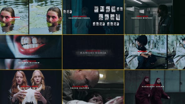 Videohive 42329070 Horror Thriller Title sequence