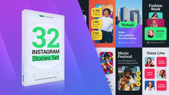 Videohive 50238986 Wave Instagram Stories