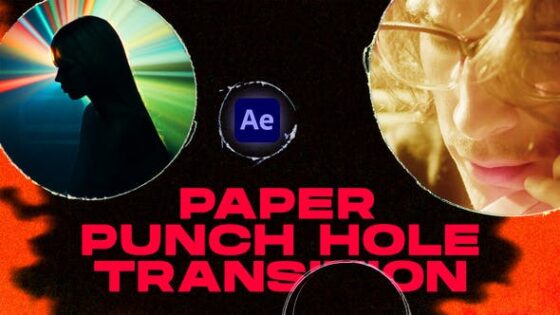 Videohive 50824641 Paper Punch Hole Transitions