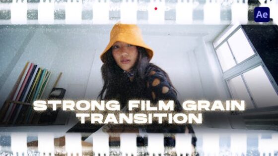 Videohive 50607433 Strong Film Grain Transitions