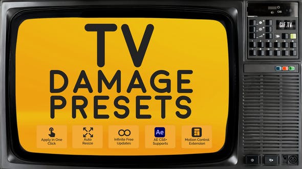 Videohive 50861815 Tv Damage Presets 2