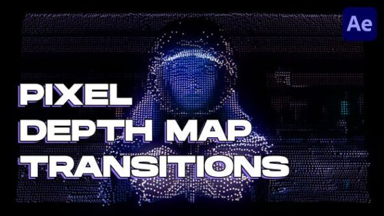 Videohive 51373989 Pixel Depth Map Transitions