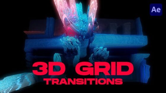 Videohive 51004073 3D Grid Transitions