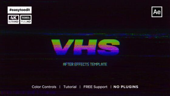 Videohive 51279501 VHS Logo Reveal
