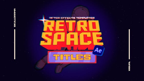 Videohive 51652609 Retro Space Titles